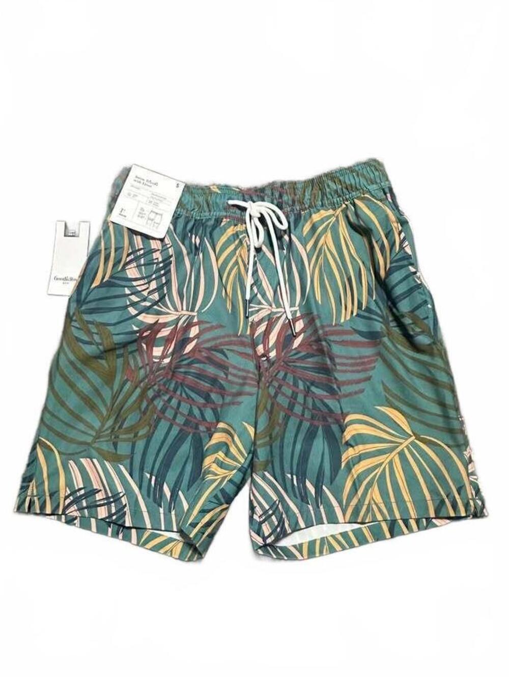 Goodfellow & Co Men's 7" Teal Palm Swim Trunks